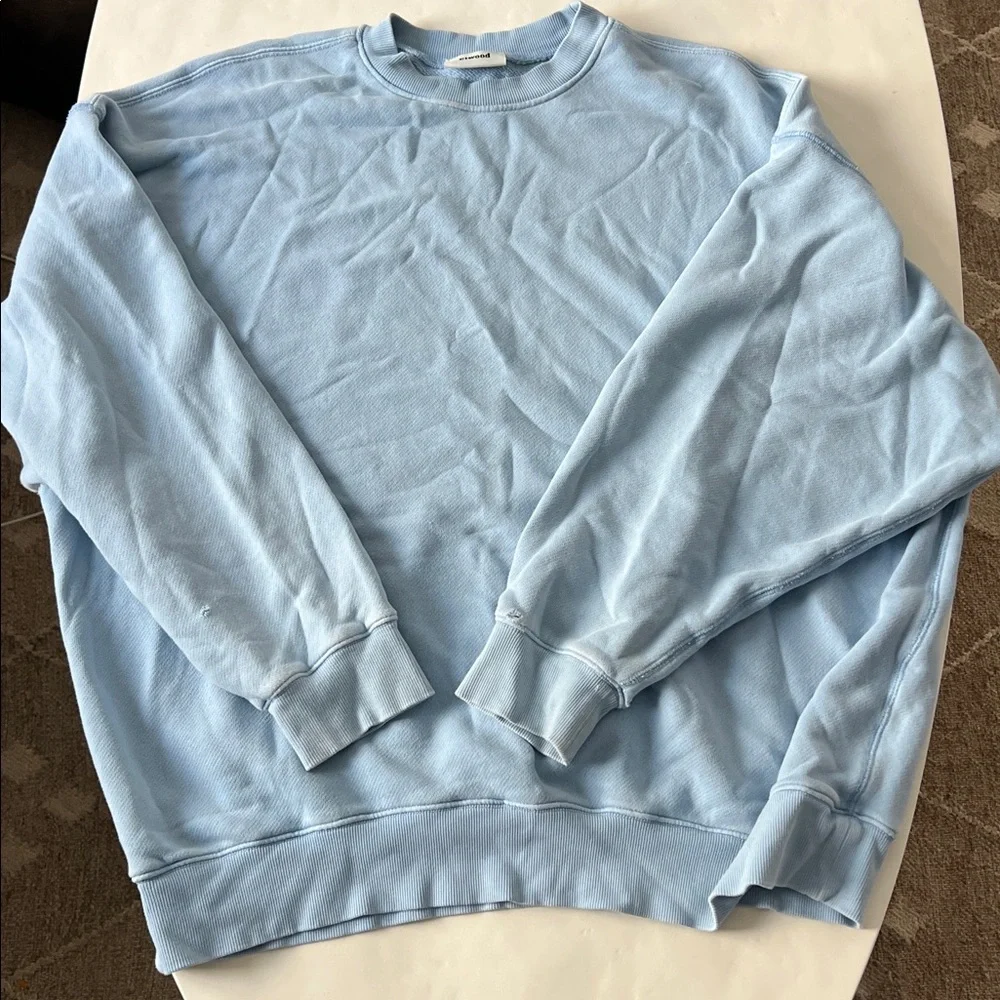 ELWOOD 2 PIECE MATCHING SET - ORGANIC COTTON Wide Leg SWEATPANT SWEATSHIRT L - Picture 4 of 12